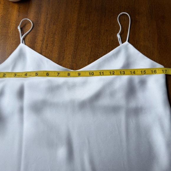 Club Monaco lined white silky top - Picture 3 of 6